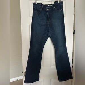 Women's Dark Wash Bootcut Jeans - Classic Blue